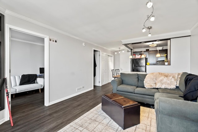 4343 N Clarendon Ave Unit 2309, Chicago, IL 60613 - living room featuring ornamental molding and wood finished floors