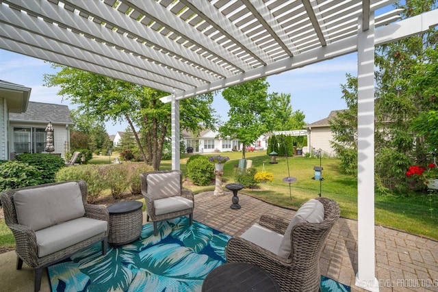 11298 Maplewood Ave, Huntley, IL 60142 - view of patio / terrace featuring a pergola