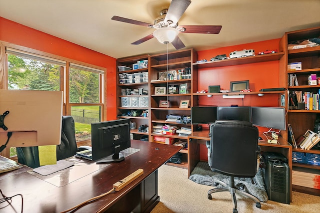 1044 Inverness Ln, Itasca, IL 60143 - office featuring ceiling fan
