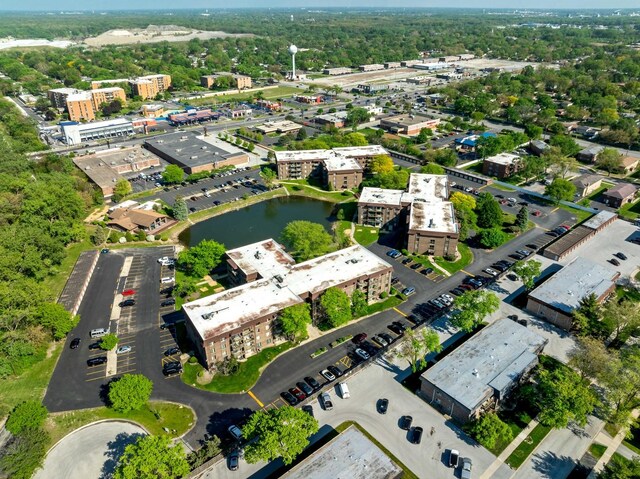18205 Hart Dr Unit 1A, Homewood, IL 60430 - aerial view of property and surrounding area with a large body of water