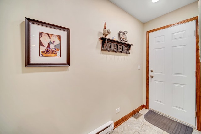 963 Monticello Dr, Naperville, IL 60563 - entryway featuring baseboards and light marble finish flooring