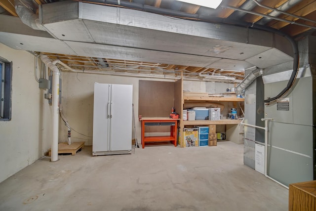 963 Monticello Dr, Naperville, IL 60563 - unfinished basement featuring heating unit