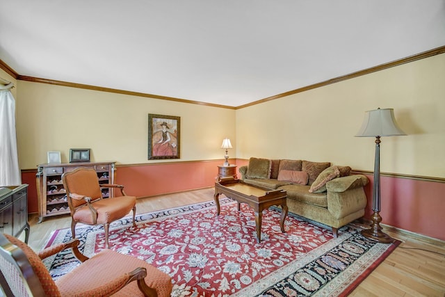 963 Monticello Dr, Naperville, IL 60563 - living area with ornamental molding and wood finished floors