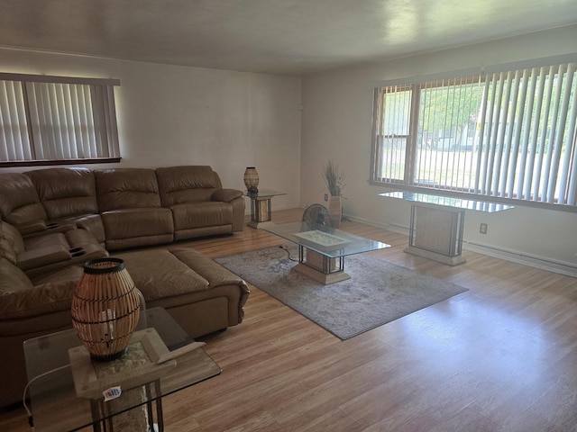2916 School St, Rockford, IL 61101 - living area featuring wood finished floors and baseboards