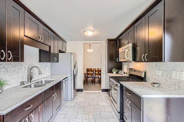 1240 Winfield Ct Unit 4, Roselle, IL 60172 - kitchen featuring stainless steel appliances, dark brown cabinets, and backsplash
