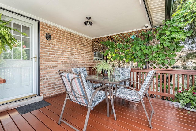 7644 W Norridge St, Norridge, IL 60706 - wooden deck featuring outdoor dining area