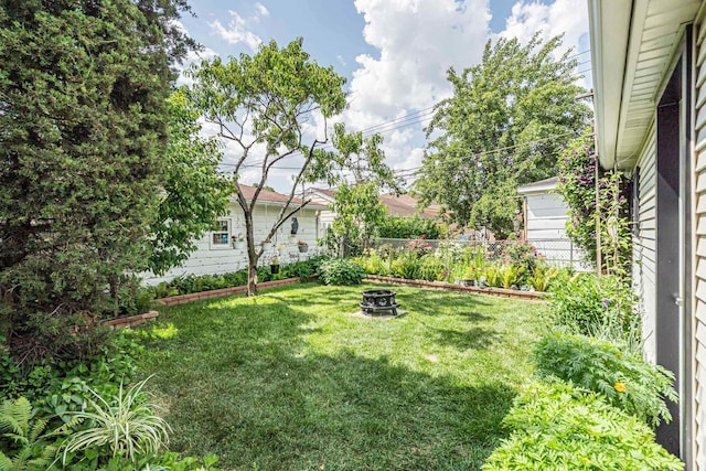 7644 W Norridge St, Norridge, IL 60706 - view of yard with an outdoor fire pit