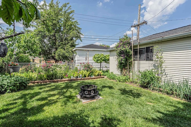7644 W Norridge St, Norridge, IL 60706 - view of yard with an outdoor fire pit