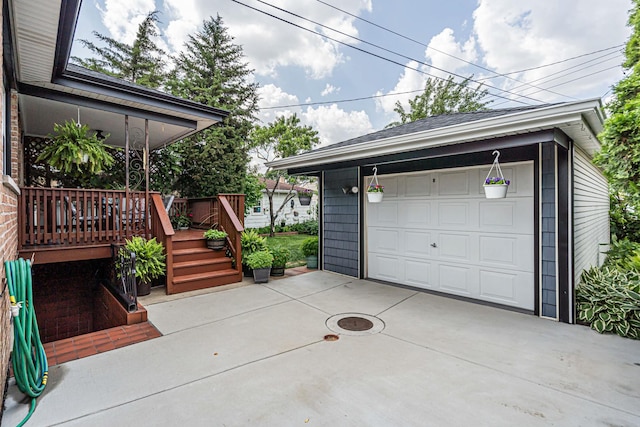 7644 W Norridge St, Norridge, IL 60706 - detached garage with concrete driveway