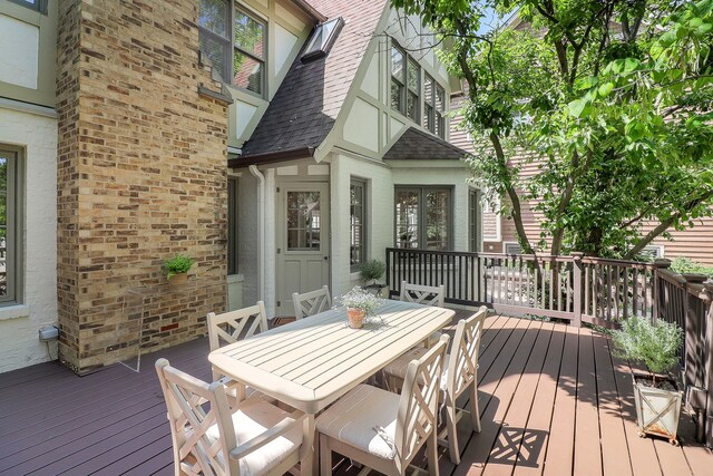 4907 Northcott Ave, Downers Grove, IL 60515 - wooden terrace with outdoor dining space