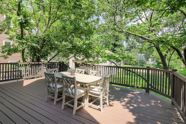 4907 Northcott Ave, Downers Grove, IL 60515 - wooden deck featuring outdoor dining area