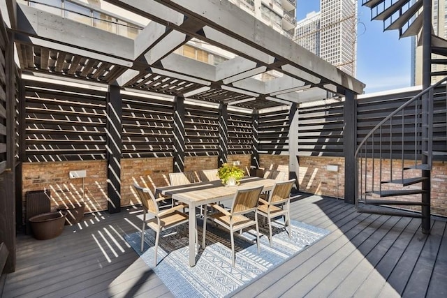 34 E Bellevue Pl, Chicago, IL 60611 - deck with outdoor dining space