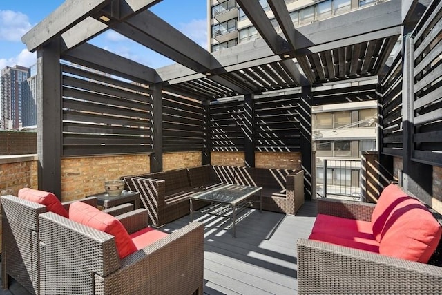 34 E Bellevue Pl, Chicago, IL 60611 - wooden deck featuring an outdoor hangout area