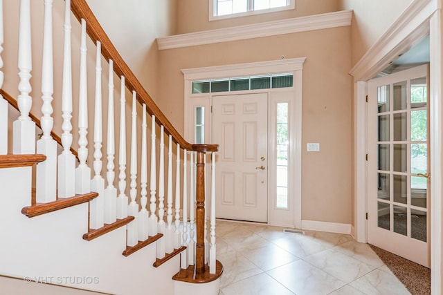 1803 Rizzi Ln, Bartlett, IL 60103 - foyer entrance with a towering ceiling and stairway
