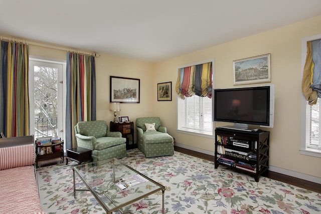 531 N Mayflower Rd Unit 531, Lake Forest, IL 60045 - living room with plenty of natural light and wood finished floors