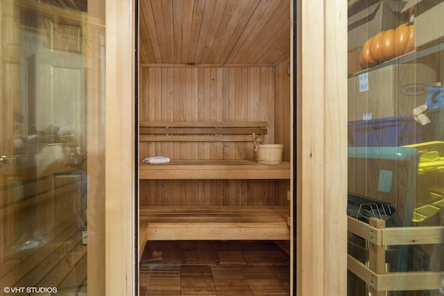 25397 N Northbridge Rd, Hawthorn Woods, IL 60047 - sauna / steam room with wood walls and wooden ceiling