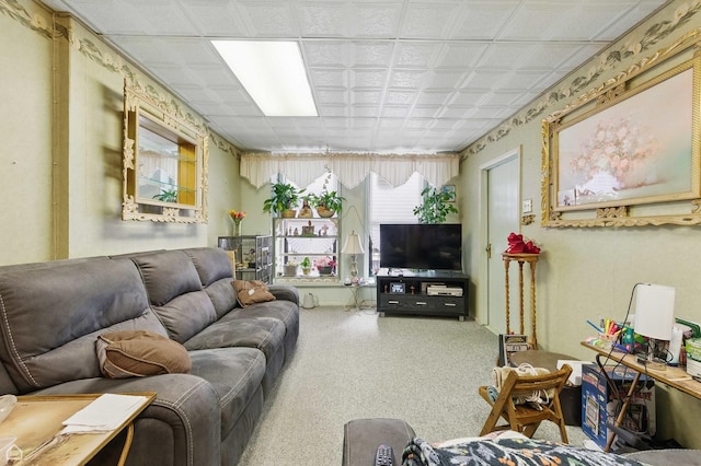 1448 W Taylor St, Chicago, IL 60607 - living room featuring carpet floors
