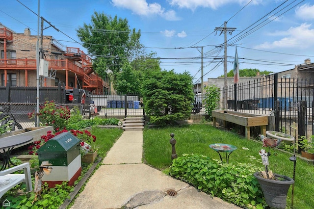 1448 W Taylor St, Chicago, IL 60607 - view of yard
