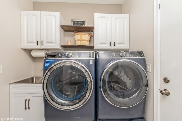 253 Brookhaven Trl, Pingree Grove, IL 60140 - washroom with separate washer and dryer and cabinet space