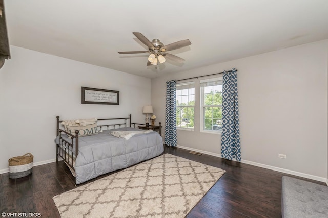 253 Brookhaven Trl, Pingree Grove, IL 60140 - bedroom with wood finished floors and a ceiling fan