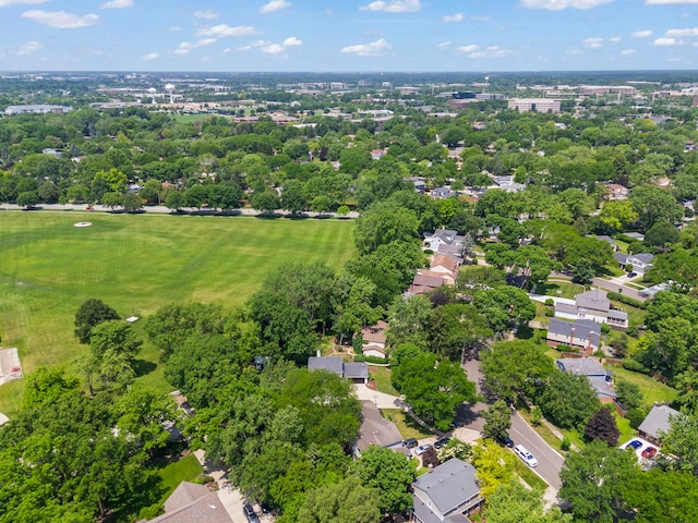440 Menominee Ln, Naperville, IL 60563 - aerial perspective of suburban area with a tree filled landscape