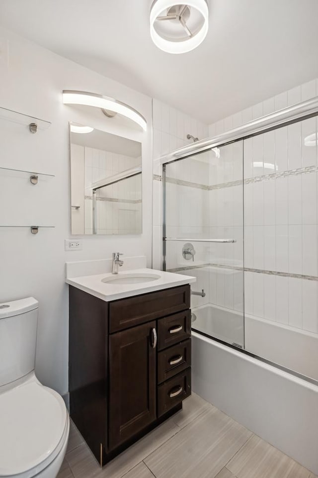 1460 N Sandburg Ter Unit 2703, Chicago, IL 60610 - bathroom with vanity and combined bath / shower with glass door