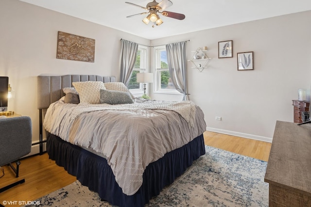 2652 W Rascher Ave Unit 304, Chicago, IL 60625 - bedroom with wood finished floors and ceiling fan