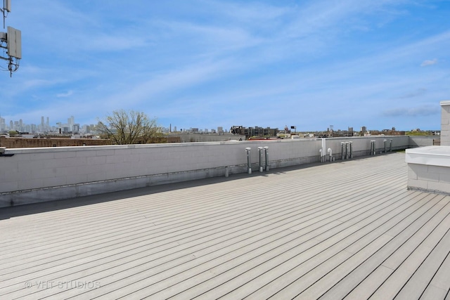 2442 N Clybourn Ave Unit 5S, Chicago, IL 60614 - deck featuring a view of skyline
