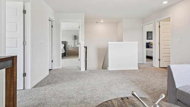 1818 Legacy Pointe Blvd, Plainfield, IL 60586 - interior space with an upstairs landing, carpet floors, and recessed lighting