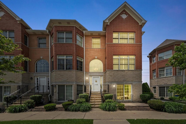 17946 Fountain Cir, Orland Park, IL 60467 - townhome / multi-family property with stone siding and brick siding