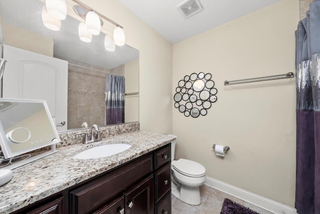 17946 Fountain Cir, Orland Park, IL 60467 - bathroom featuring vanity, a shower with shower curtain, and tile patterned floors