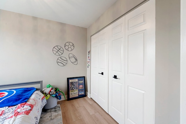 1250 Rudolph Rd Unit 4N, Northbrook, IL 60062 - bedroom featuring light wood-style floors and a closet