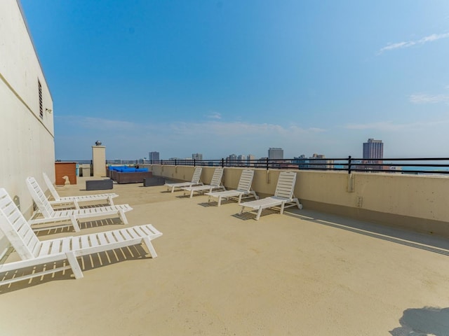 2754 N Hampden Ct Unit 1003, Chicago, IL 60614 - view of patio / terrace featuring a hot tub