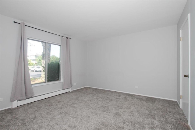 974 Thornton Ln Unit 107, Buffalo Grove, IL 60089 - unfurnished room with baseboard heating and carpet flooring