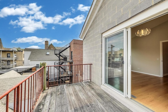 3319 N Seminary Ave Unit 3, Chicago, IL 60657 - view of wooden deck