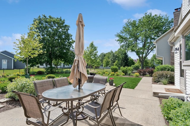 33 Citation Cir, Wheaton, IL 60189 - fenced backyard featuring outdoor dining area and a patio