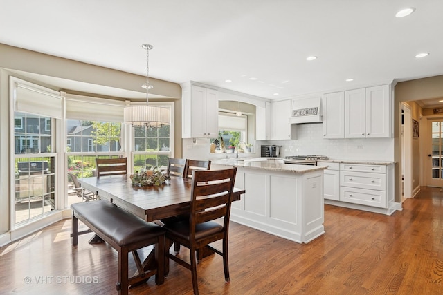 33 Citation Cir, Wheaton, IL 60189 - dining room with wood finished floors, recessed lighting, and a chandelier