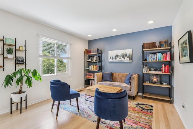 7004 Bennington Dr, Gurnee, IL 60031 - sitting room featuring wood finished floors and recessed lighting