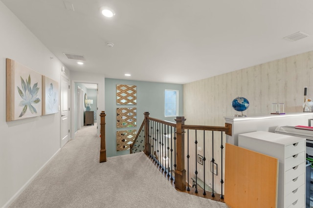1580 Wind Energy Pass, Batavia, IL 60510 - corridor featuring an upstairs landing, carpet, and recessed lighting