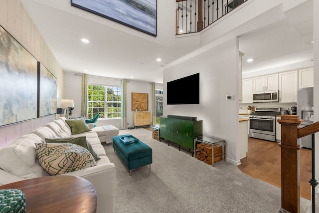 1580 Wind Energy Pass, Batavia, IL 60510 - carpeted living room with recessed lighting