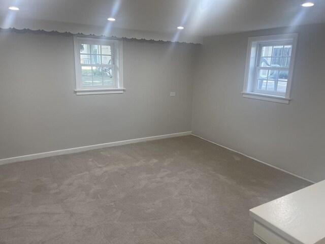 1530 S Greenwood Ave, Park Ridge, IL 60068 - basement with carpet and recessed lighting