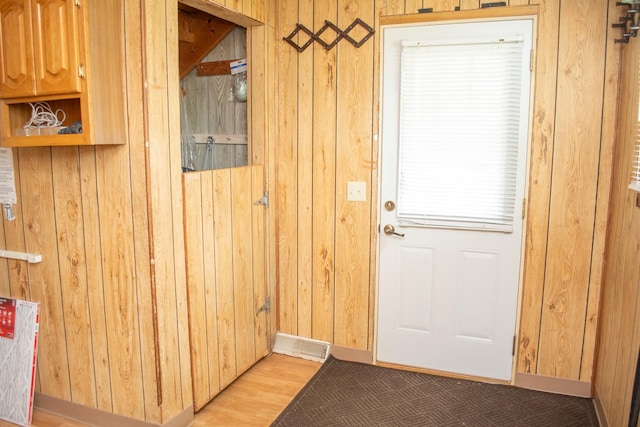 108 N Grove St, Harmon, IL 61042 - entryway featuring wooden walls and plenty of natural light