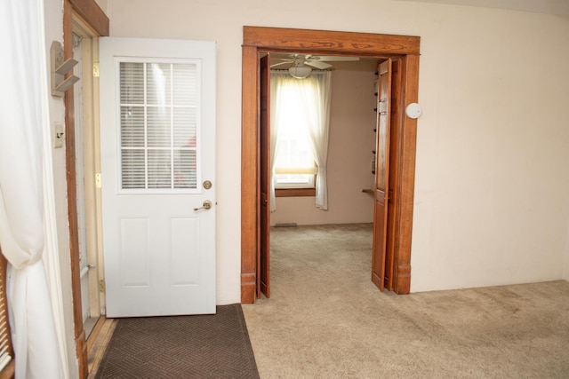 108 N Grove St, Harmon, IL 61042 - hall with light carpet