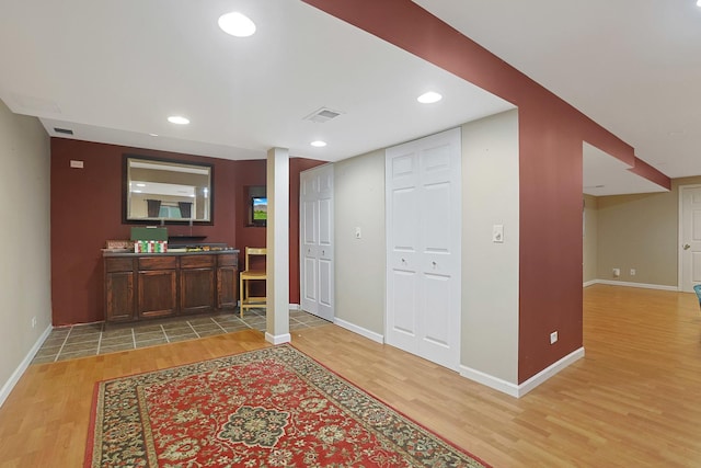 10628 Great Plaines Dr, Huntley, IL 60142 - foyer entrance with light wood-type flooring and recessed lighting