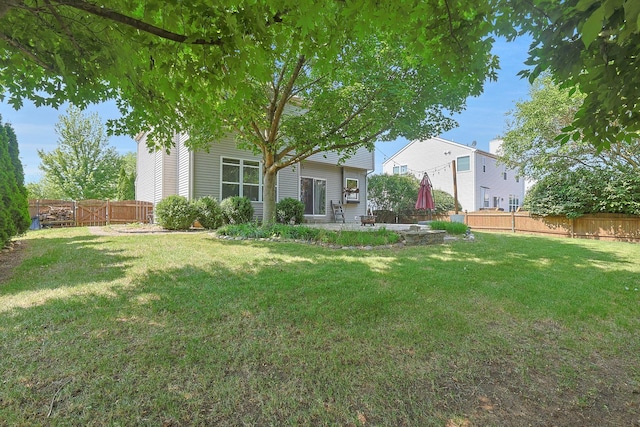 10628 Great Plaines Dr, Huntley, IL 60142 - fenced backyard featuring a patio area