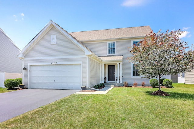 1307 Colaric Dr, Joliet, IL 60431 - traditional-style home featuring driveway and a front lawn