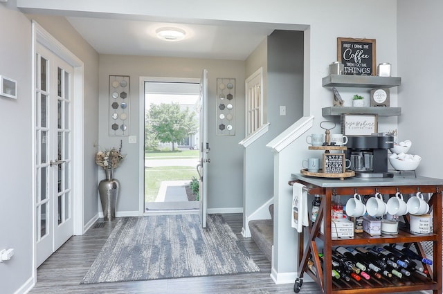 1307 Colaric Dr, Joliet, IL 60431 - entrance foyer with stairway and wood finished floors