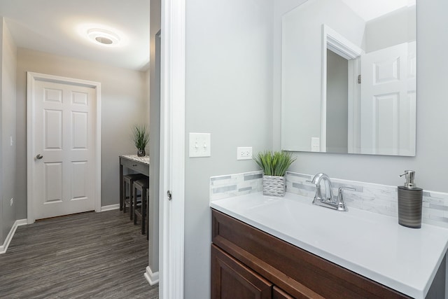 1307 Colaric Dr, Joliet, IL 60431 - bathroom featuring vanity and wood finished floors