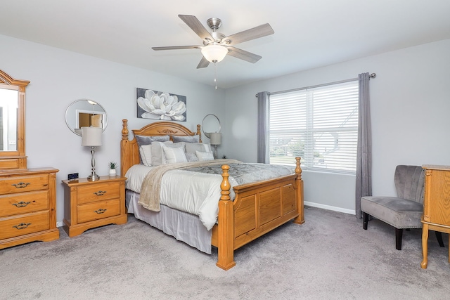 1307 Colaric Dr, Joliet, IL 60431 - bedroom featuring light colored carpet and ceiling fan
