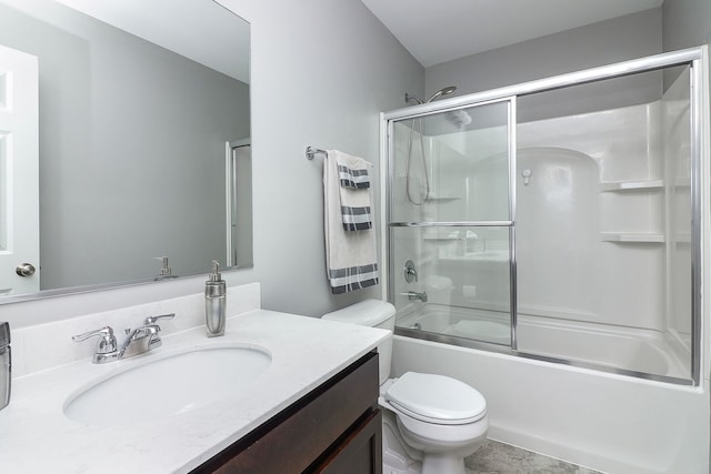 1307 Colaric Dr, Joliet, IL 60431 - bathroom with vanity and bath / shower combo with glass door